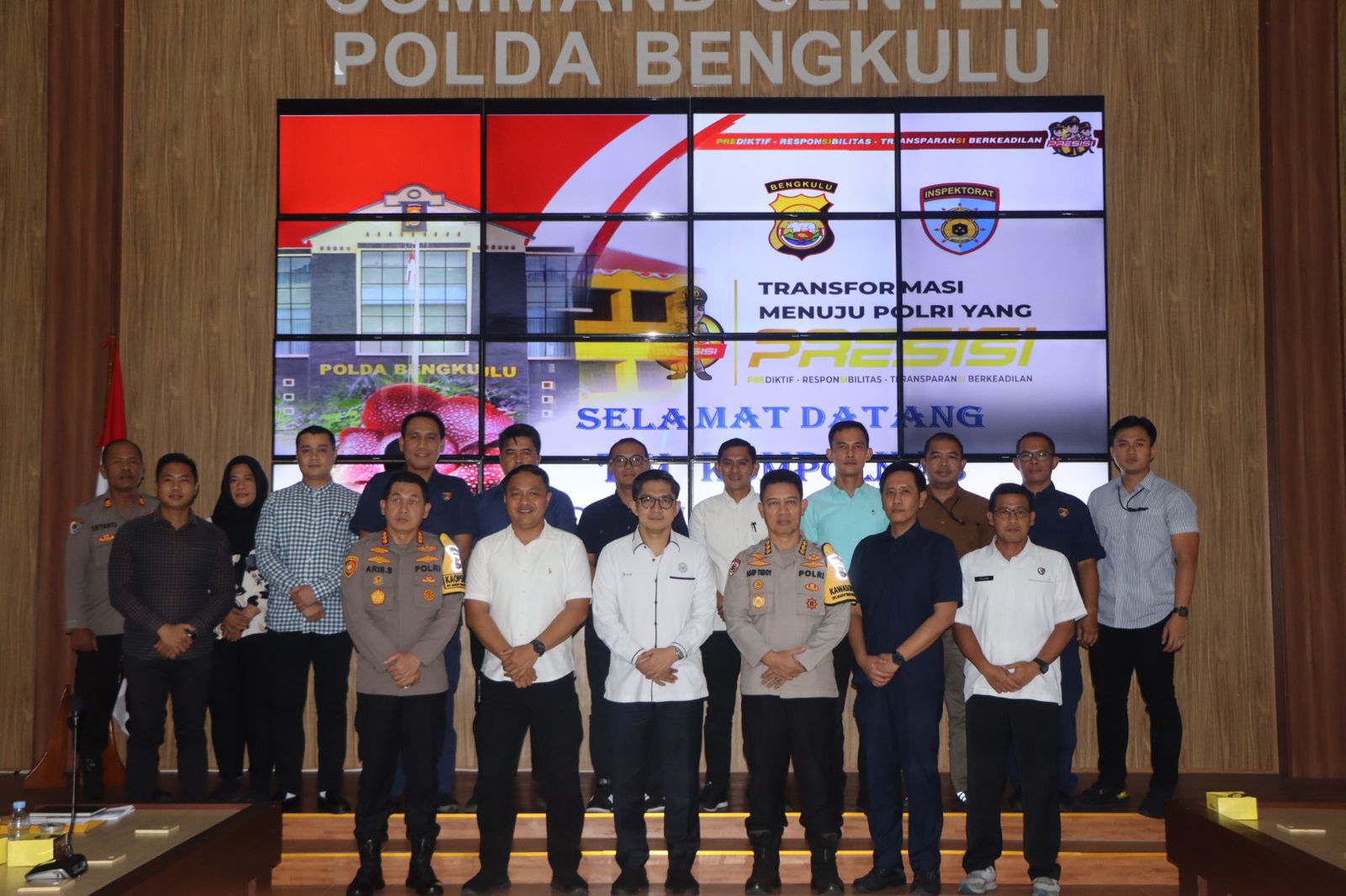 Kompolnas Kunjungi Wilayah Hukum Polda Bengkulu Dalam Rangkaklarifikasi Saran dan Keluhan Masyarakat (SKM) 25-27 Oktober 2023